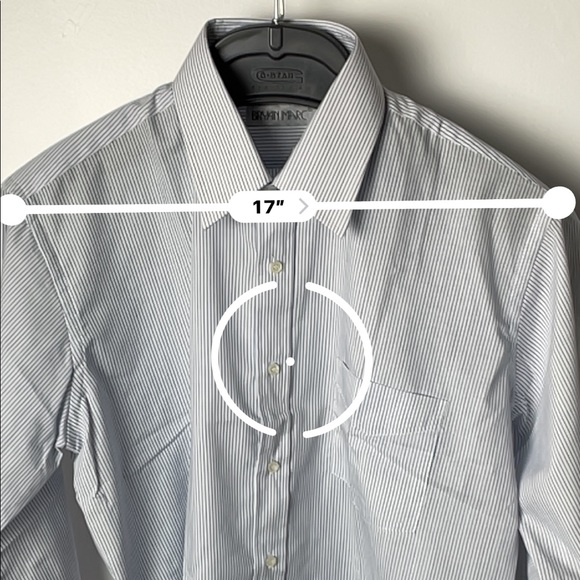 VINTAGE Bryan Marc Blue Button Up Shirt - Picture 5 of 6